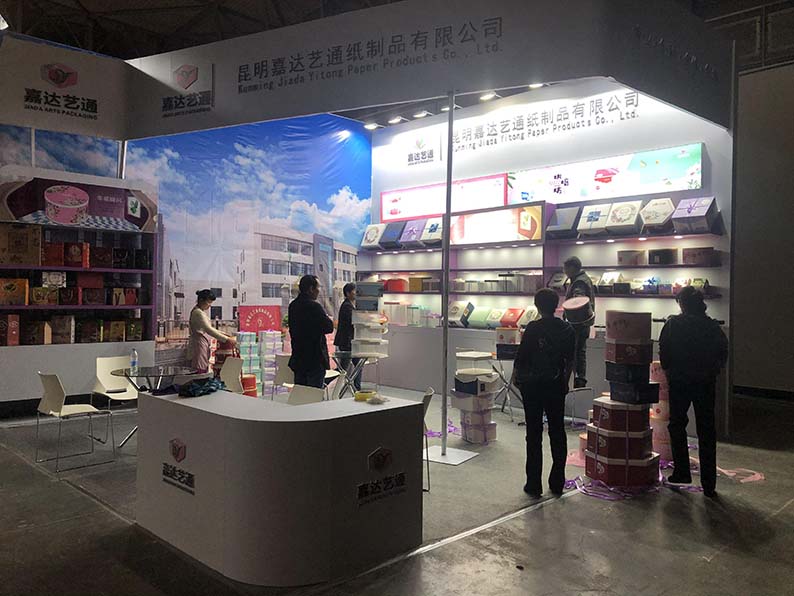 昆明嘉达艺通纸品展台制作搭建