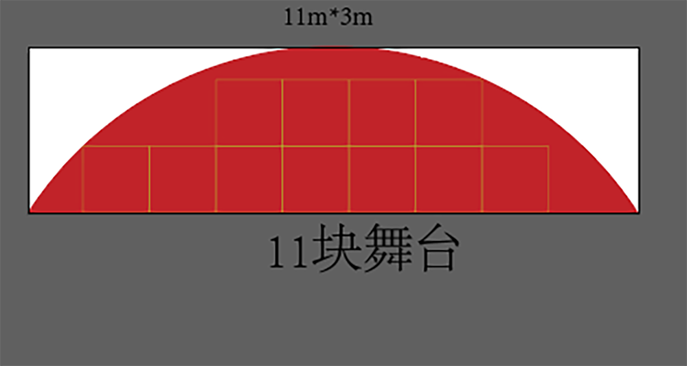 木质异型舞台制作-图纸-高度随意